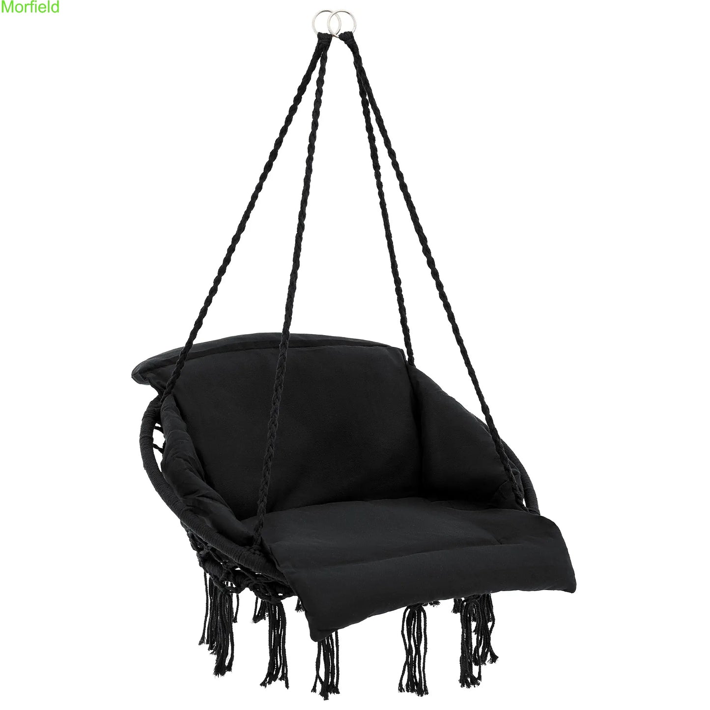 Single Hammock Chair with Cushions – Foldable Indoor & Outdoor