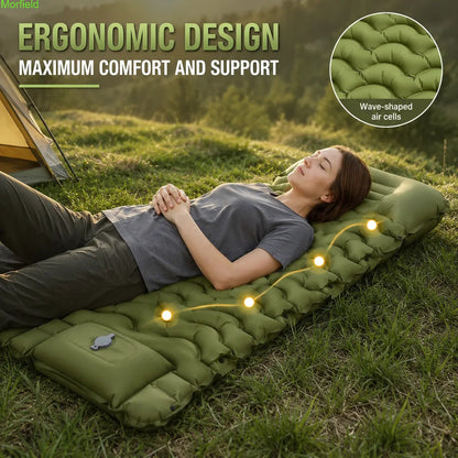 5" Thick Camping Sleeping Pad with Foot Pump