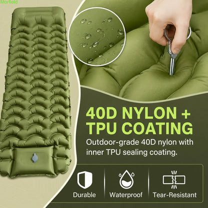 5" Thick Camping Sleeping Pad with Foot Pump