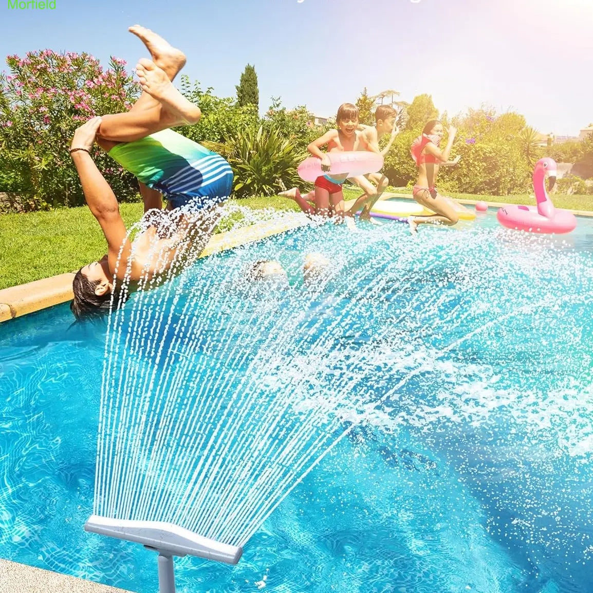 Whale Tail Pool Fountain Spray