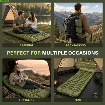 5" Thick Camping Sleeping Pad with Foot Pump